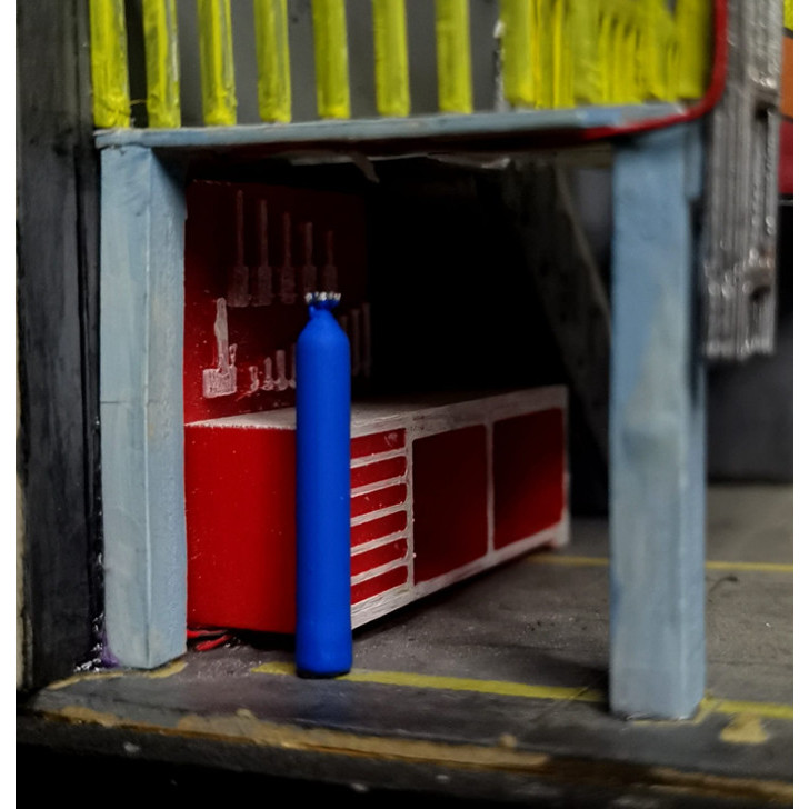 Miniatur Tabung Gas Las Panjang Diorama Diecast Unpainted