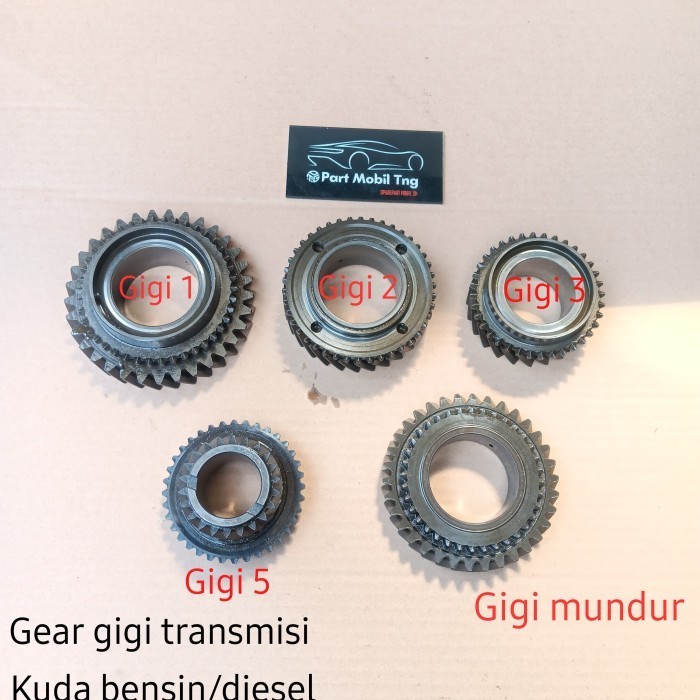 Gear Gigi Transmisi Mitsubishi Kuda 1600 = Diesel Gigi 1 / Gigi 2 / Gigi 3 / Gigi 5 / Gigi Mundur VA