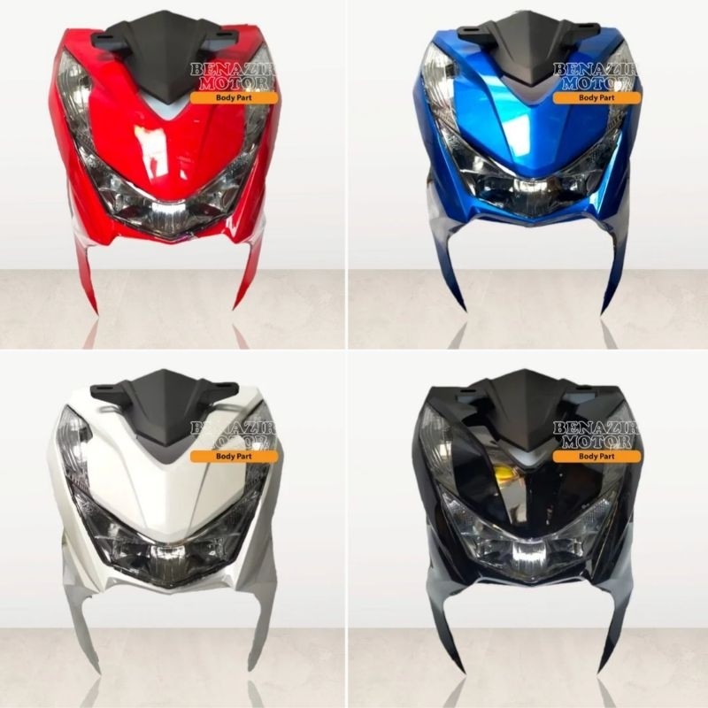 Tameng Panel Depan Set Lampu Beat Led Beat Deluxe 2020 2021 2023 Merek Narita