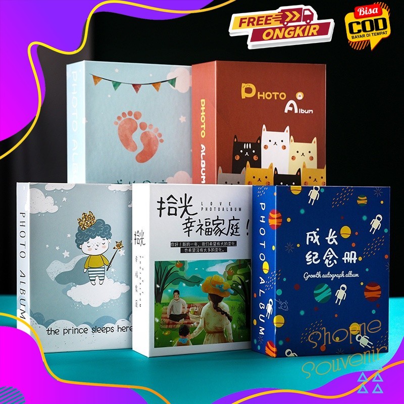 BUKU ALBUM 3R Murah ALBUM FOTO ISI 100 PCS ALBUM FOTO BESAR PHOTOBOOK Anak Keluarga / Album