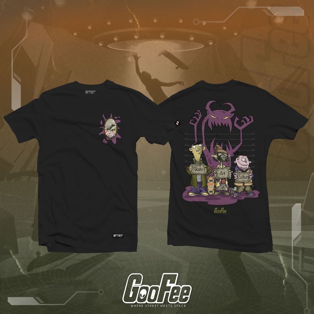 ETQT Anime Oversized Shirt - Unisex - ETQT Brand Shirt - Mugshot