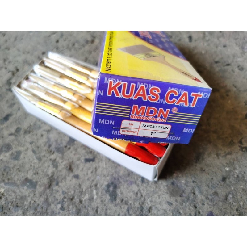 

SHAFFSHOP Kuas Cat MDN Kayu Per Box Isi 12 Pcs