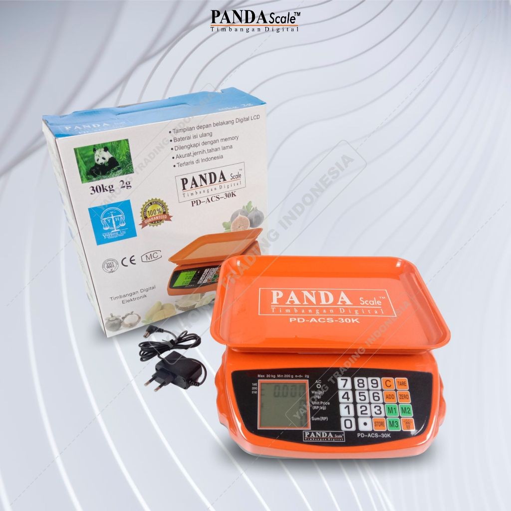 Timbangan Digital Panda Orange Digital Scale 30kg 30 Kg TImbangan Buah Sayur Laundry