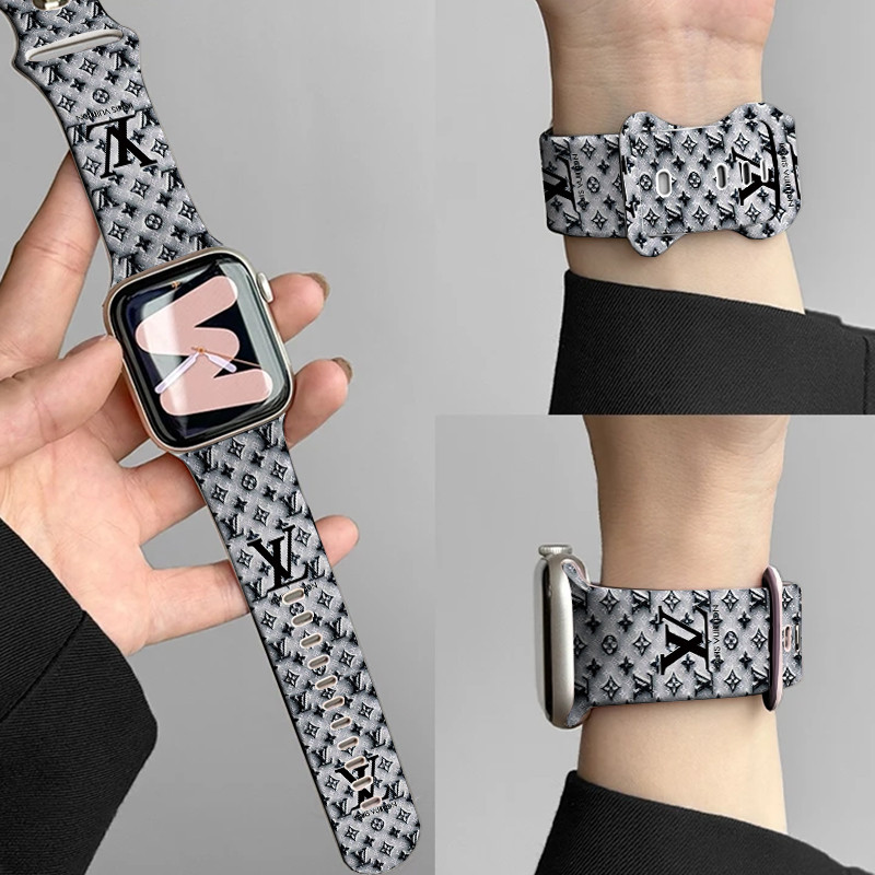 Tali Strap Gelang Soft Silikon LV modis Untuk HUAWEI  band 7 band 8 band 9 10 honor band 6 WATCH FIT