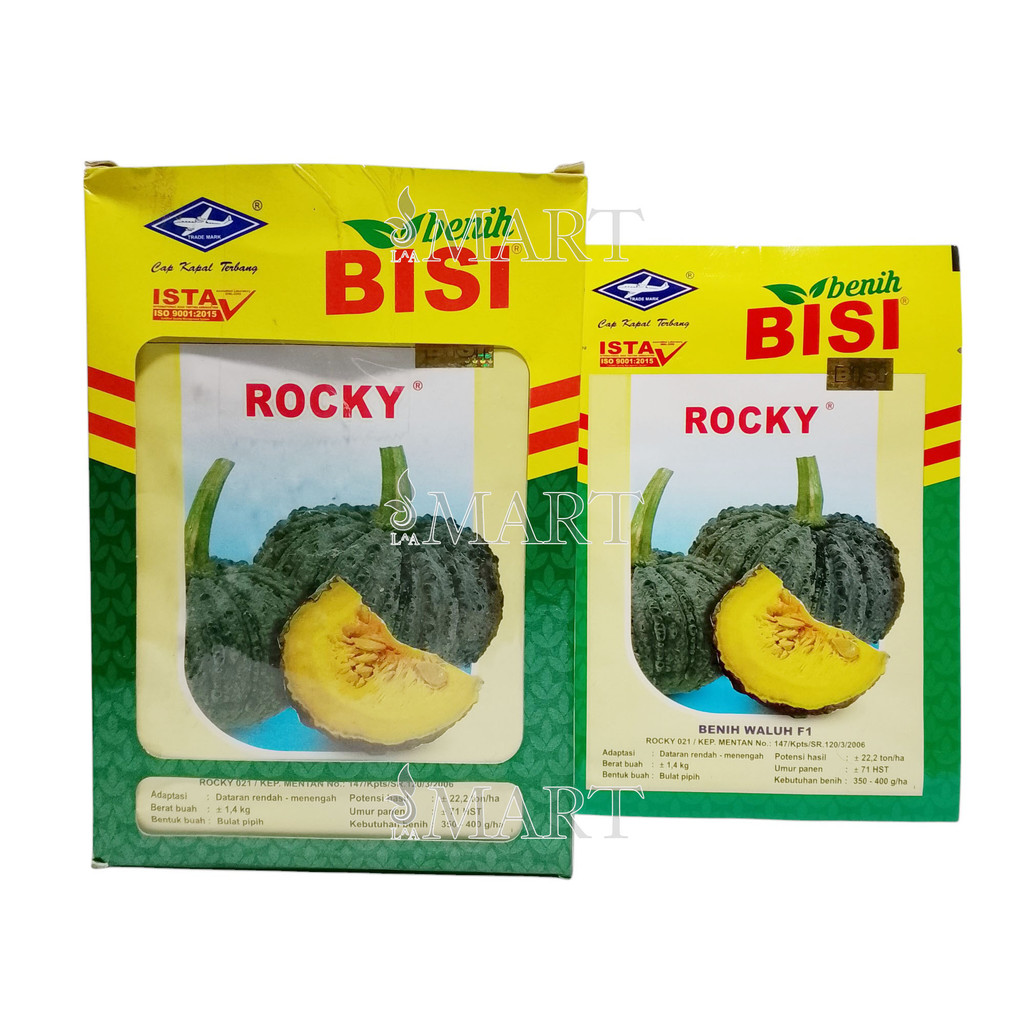 Benih Labu Waluh ROCKY F1 Isi 5 gram Cap Kapal Terbang