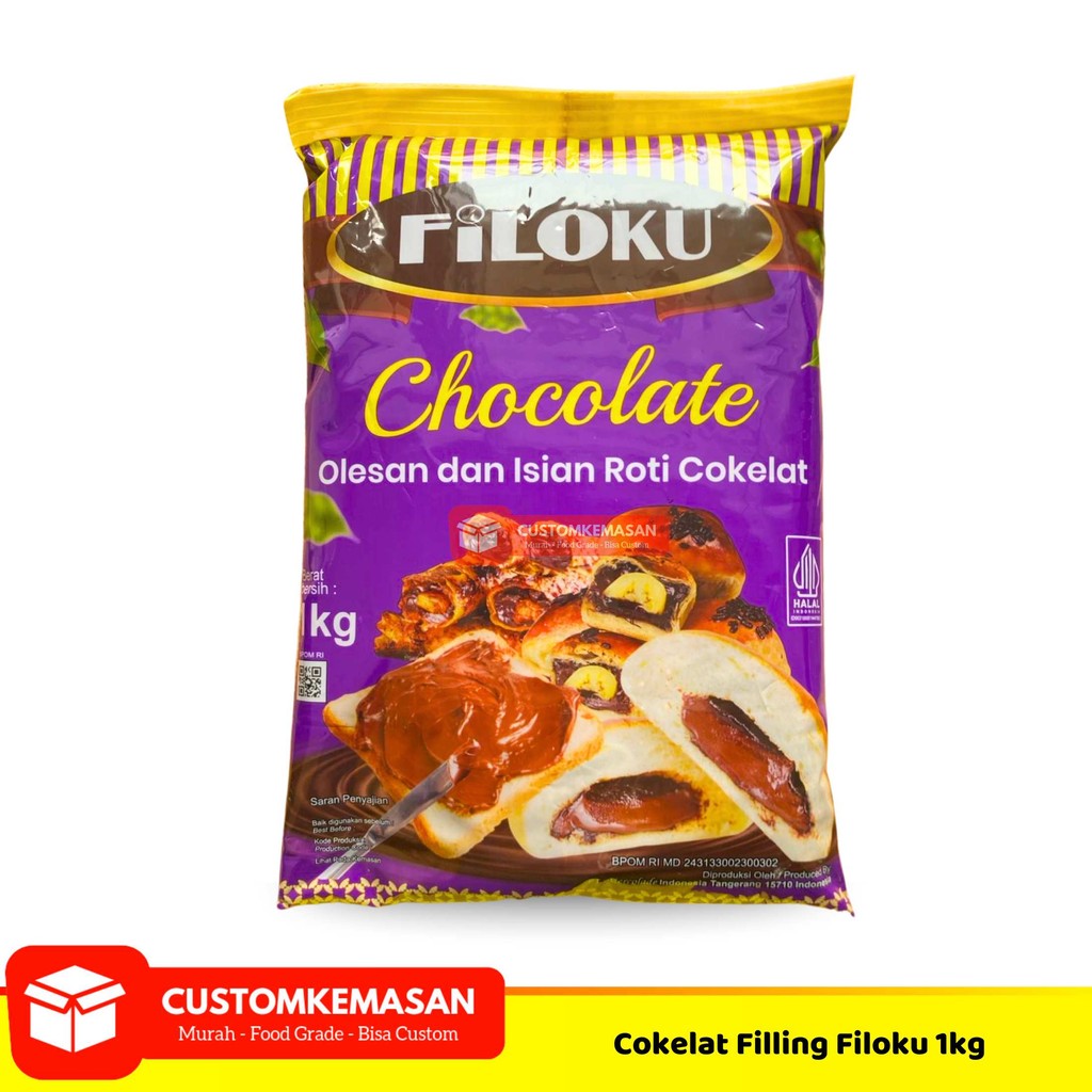 Coklat Filling Filoku 1kg / Filoku Coklat Filling  / Filling Coklat / Filling / Chocolate Filling