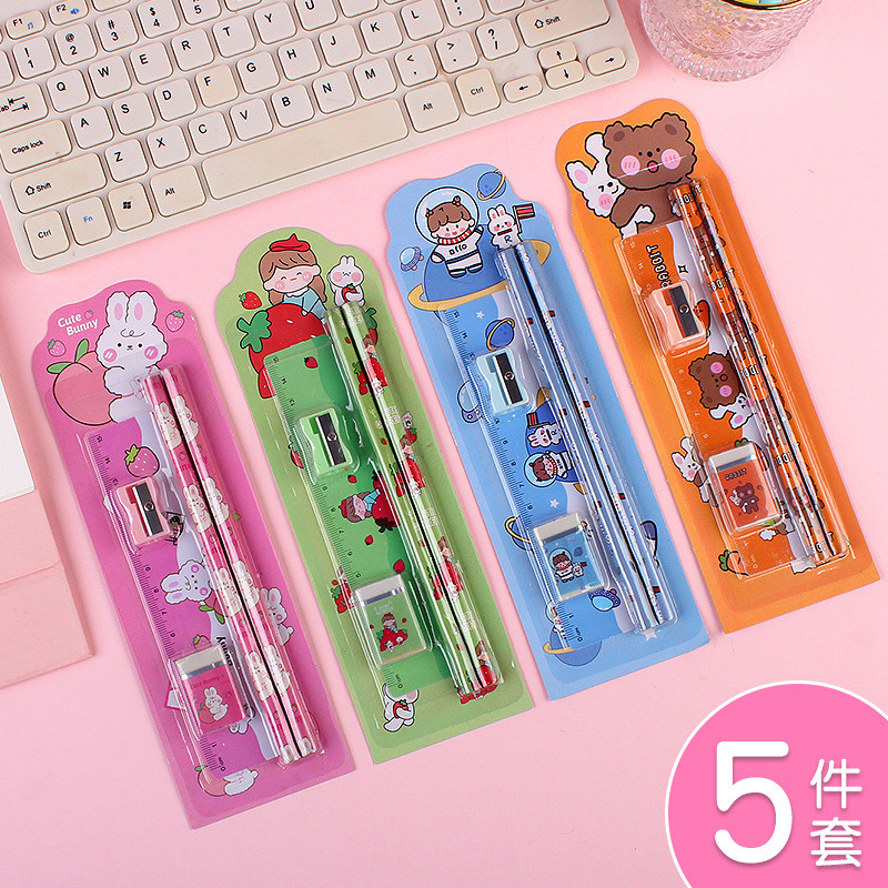 

Set Alat Tulis Sekolah Paket Alat Tulis 5 in 1 Mini Stationary 1018