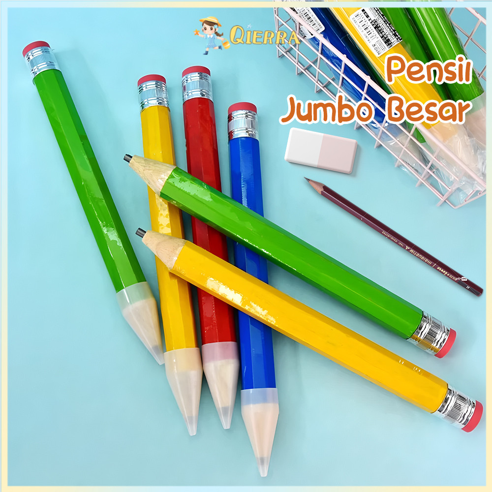 

Qierra Pensil Besar 33CM Hadiah Alat Peraga Pensil untuk Hiasan Foto