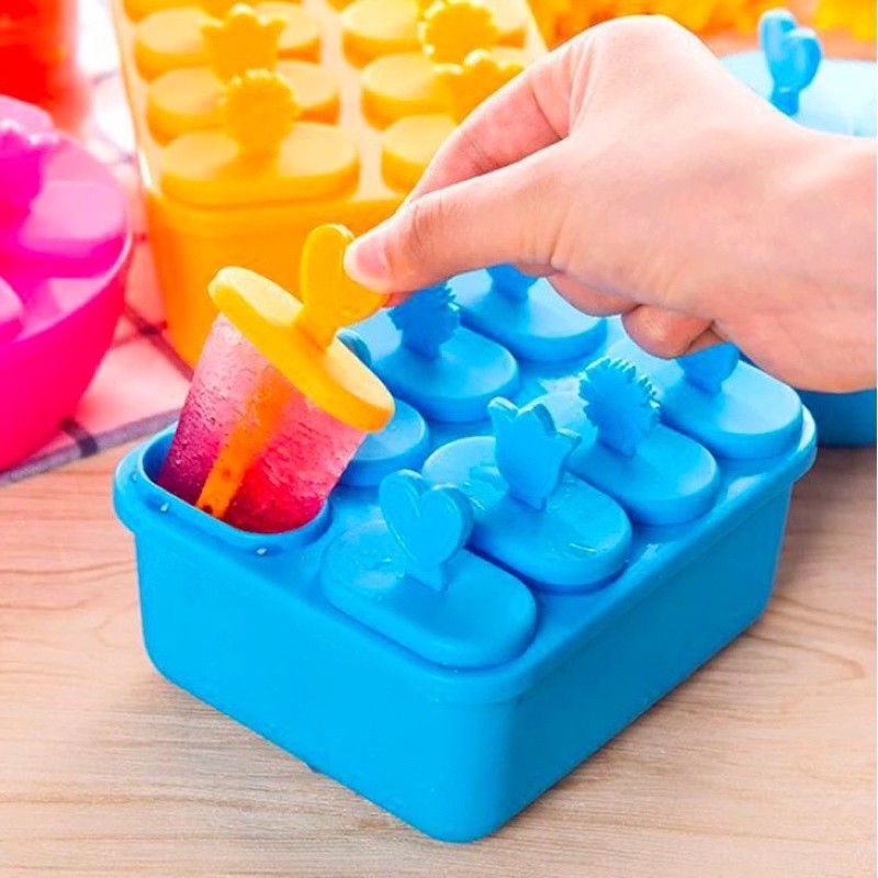 GROSIR PASTI MURAH Cetakan Es Krim 8 Slot Plastik Cetakan Ice Cream Plastik / CE Cream Pattern