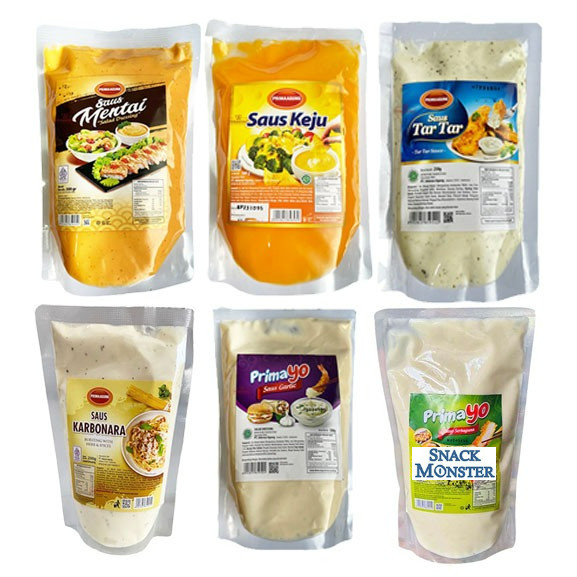 

Saus Mentai Prima Agung Saos Keju Tartar Garlic Mayo Instant Primayo
