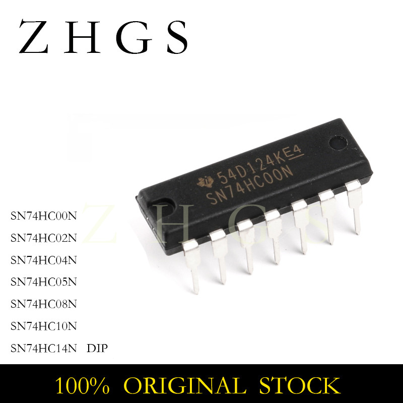 10PCS SN74HC00N 74HC00 DIP-14 SN74HC02N SN74HC04N SN74HC05N SN74HC08N SN74HC10N SN74HC14N 74HC02 74H