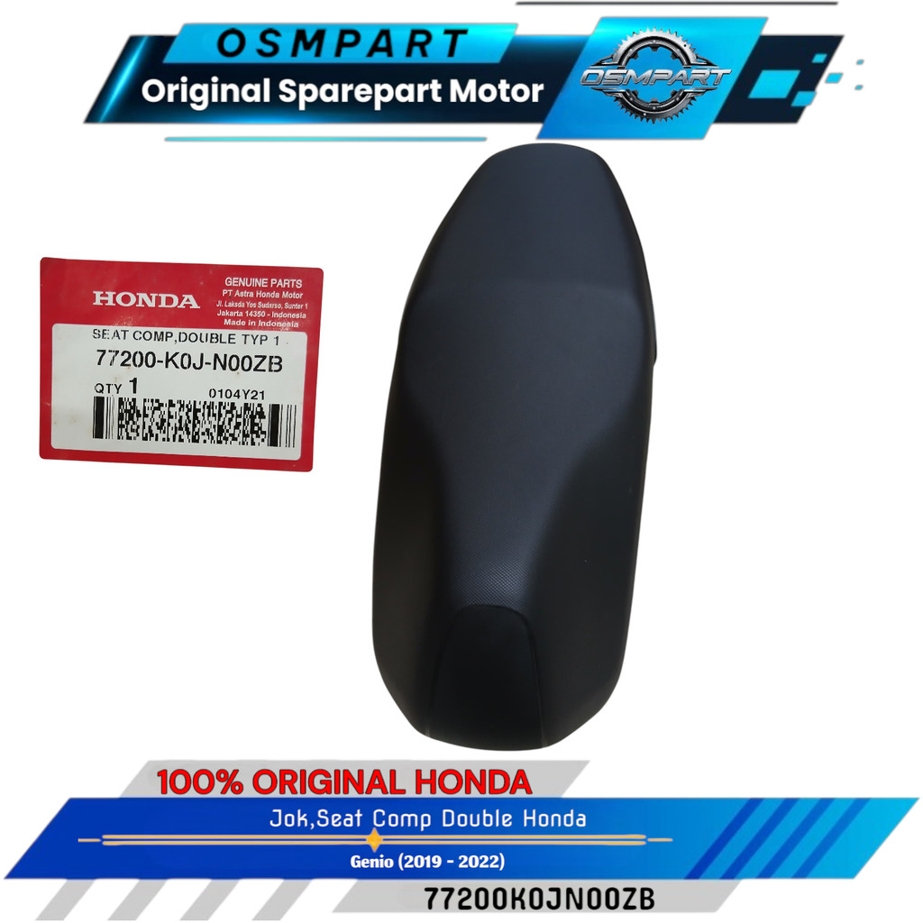 JOK SADEL DOUBLE SEAT GENIO HONDA 77200K0JN00ZB ORIGINAL