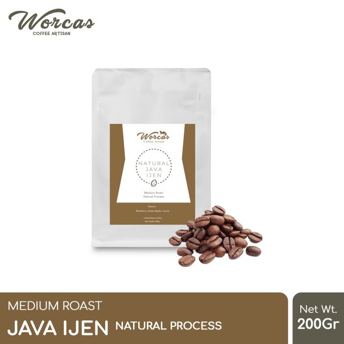 

Kopi Arabica Java Ijen "Natural" 200 Gram Medium Roast (Biji/Bubuk) - KOPI BIJI
