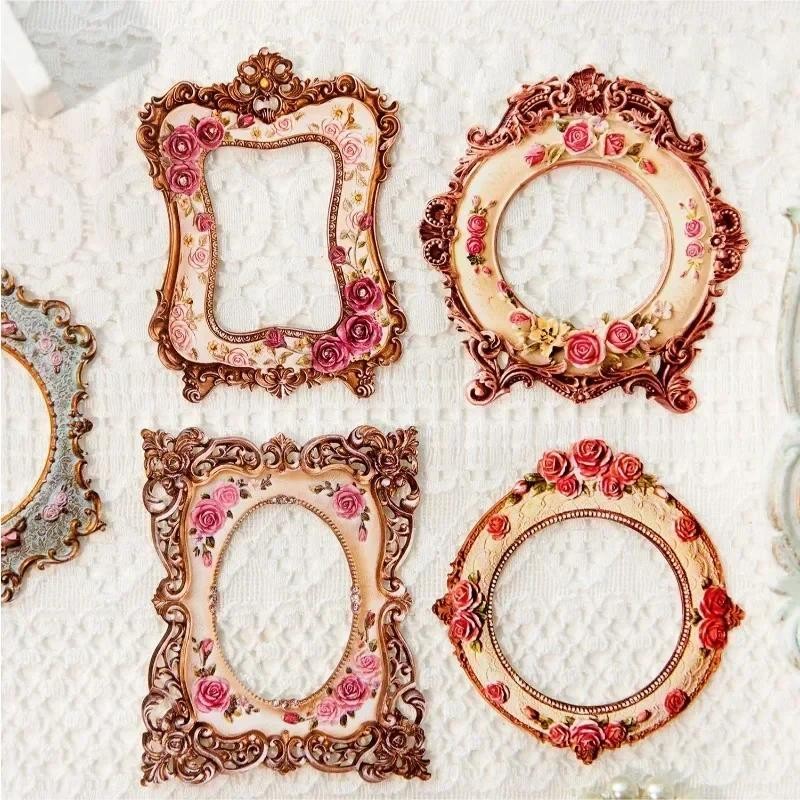 

10Sheets Legend Hollow Pattern Border Sticker Handbook Decoration DIY Supplies Scrapbook 155*115MM Material Paper Romantic