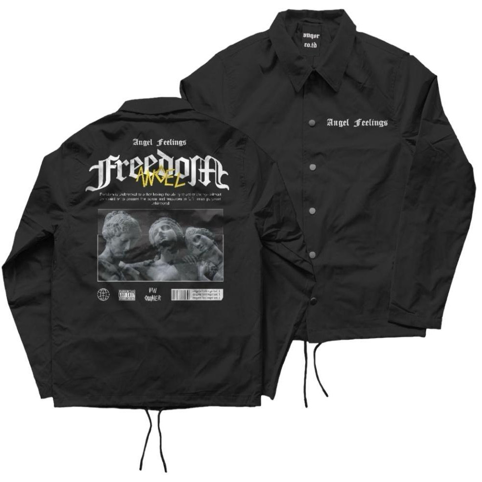 Angel Feelings Jaket Kemeja Hitam Formalan