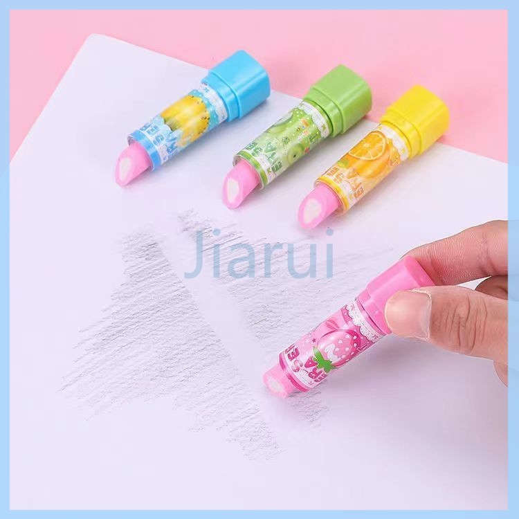 

Jiarui -Penghapus pensil bentuk lipstik/penghapus warna-warni pola kartun