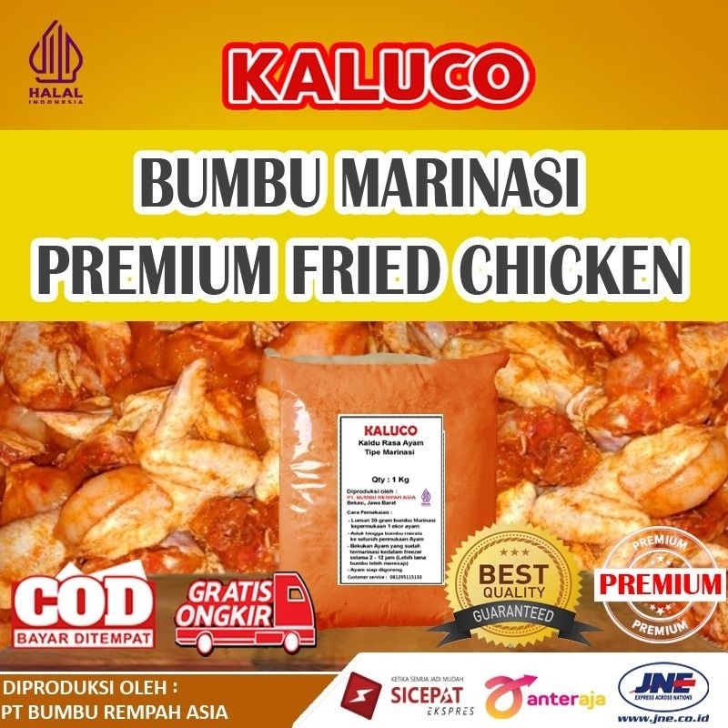

New Paket 1/2kg Bumbu Marinasi Fried Chicken dan 1/2kg Biang Tepung Fried chickenPremium