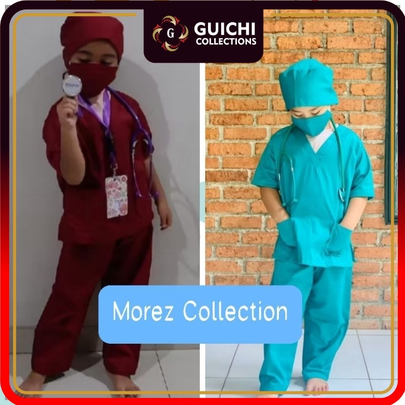 Sale Baju profesi dokter anak tangan pendek - Baju dokter kecil - Kostum Profesi Anak SD / TK