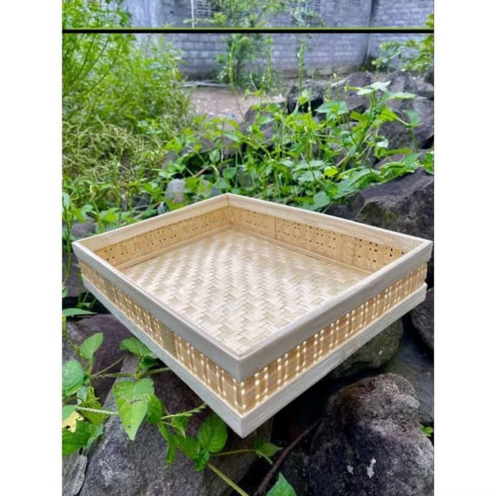 Nampan Bambu 40x30 | Box Tumpeng | Kotak Bambu Tumpeng | Lengser Bambu | Kotak Hampers | 40x30