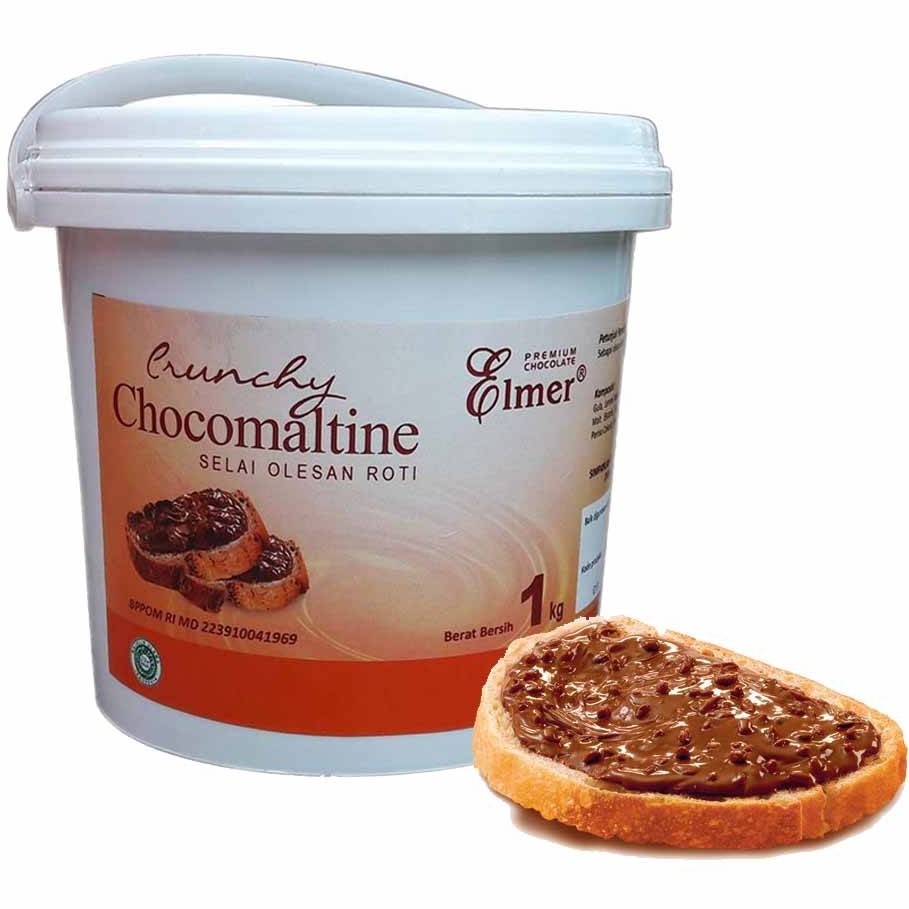

Elmer Crunchy Chocomaltine 250gr Selai Olesan Roti