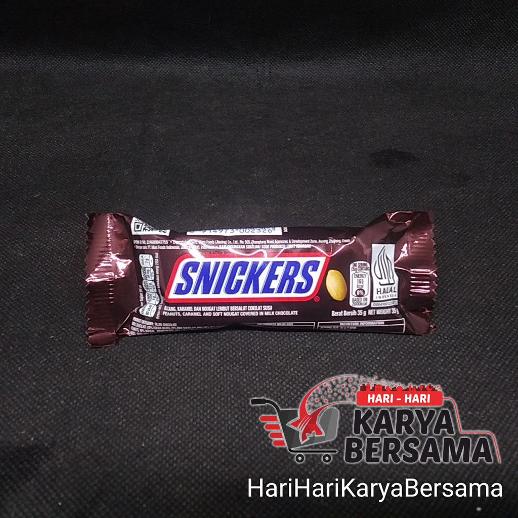 

MAKANAN RINGAN CHOCOLATE SNICKERS COKELAT PEANUT ORIGINAL 35GR