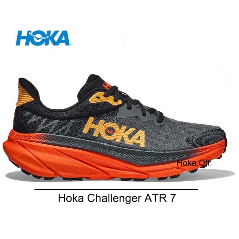 SEPATU IMPORT GLOBAL MARKET HOKA CHALLENGER ATR 7 CASTLEROCK / FLAME ORIGINAL 100%