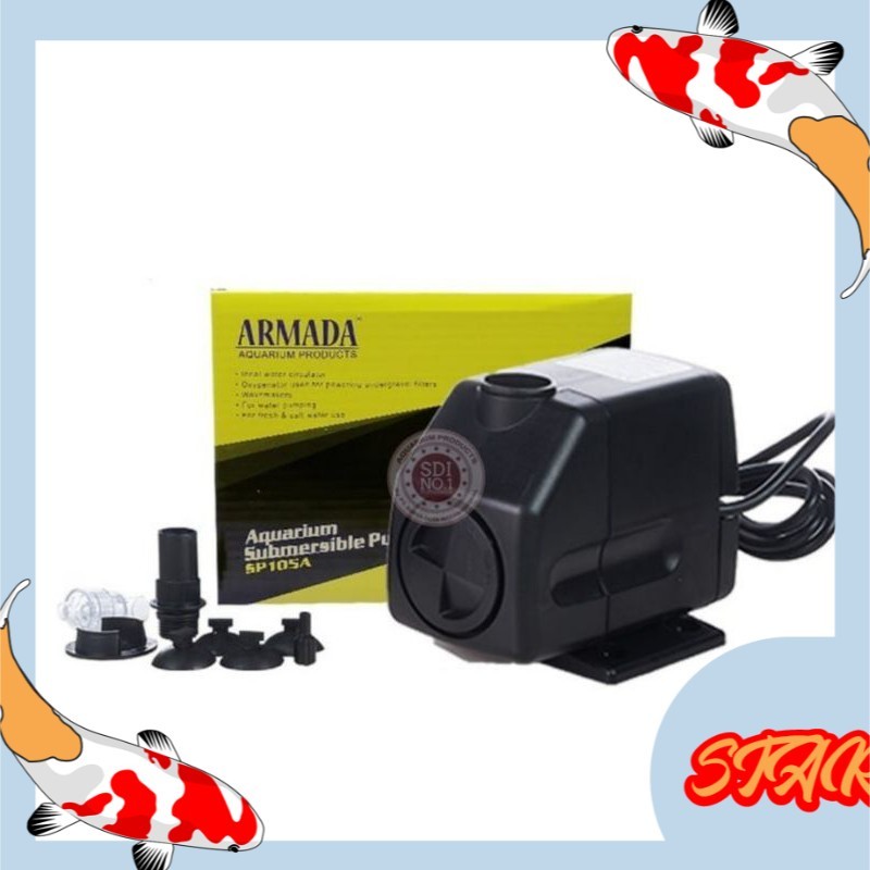 pompa celup aquarium ARMADA SP 105 A water pump hidroponik