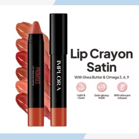 Implora Lip Crayon Satin Lipstick Lip Stick Lipcrayon Lip Crayon Implora Lip Stick Crayon Implora