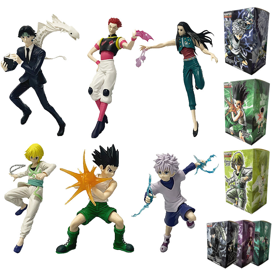 15-23cm Hunter x Hunter Chrollo Lucilfer Anime Figure Hisoka  Action Figure Killua Zoldyck Kurapika 