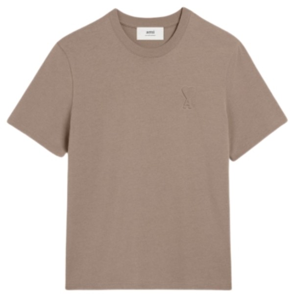 Ami Paris Adc Taupe Tee / Kaos Branded Original