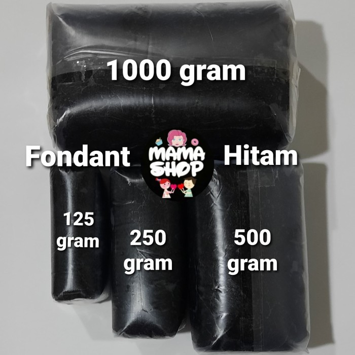 

✨TERLARIS -Fondant Hitam Merk Donnica 250 Gram Gula Dekor Bahan Hiasan Kue