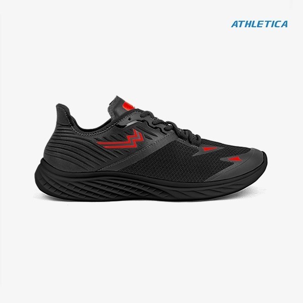 QE11 Athletica - Flash Ghost Black Red | Sepatu Olahraga Pria Wanita