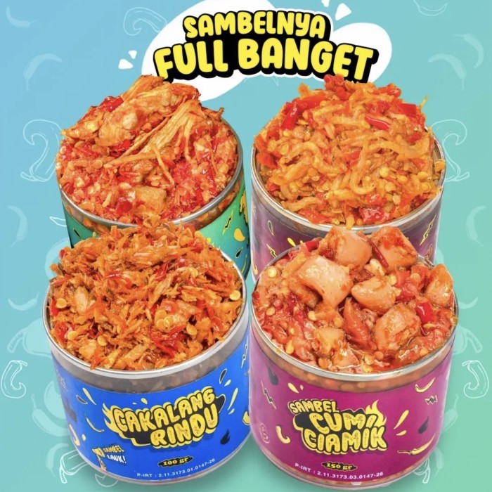 

✨TERLARIS -Eat Sambel - Kemasan Icip Semua Varian Rasa - Cumi