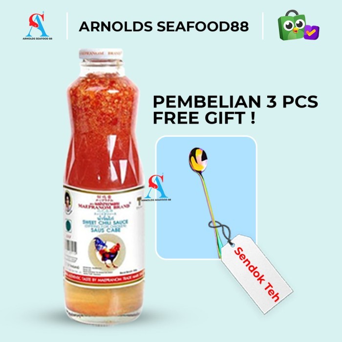

✨TERLARIS -sweet chilli sauce maepranom brand 980g / sambal bangkok / sambal Thai