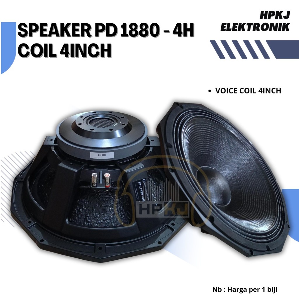 KOMPONEN SPEAKER 18 INCH PD1880 VC 4 Speaker pd 1880 - 4M PD1880 - 4H