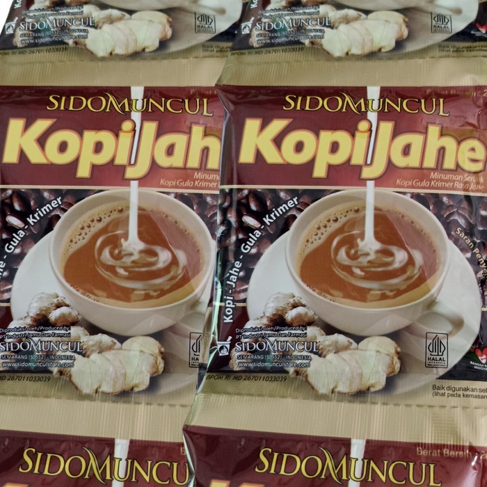 

Sidomuncul Kopi Jahe Perpaduan Herbal Arabica & Robusta 1 Renceng 10 Sachet