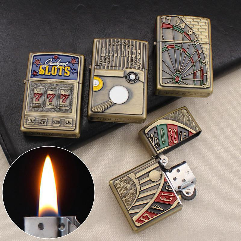 Korek Api Jantai isi ulang Korek bermotif unik timbul Korek api 341 Bisa isi ulang