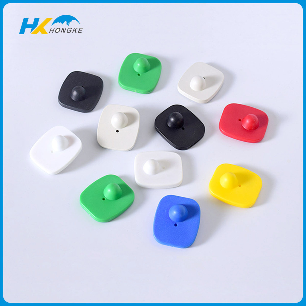 

100 Pieces EAS anti-theft Multi Color Small Square label Rf 8.2Mhz Hard Tag For Clothes Alarm Sensor System Store Security