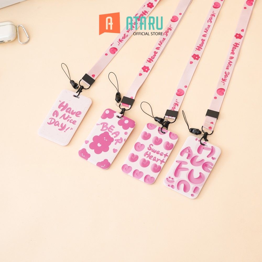 Ataru Holder Id Card Print 25 Tempat Kartu Lanyard Name Tag Holder Id Card Holder Lucu