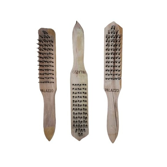 Sikat Kawat Besi Palazzo 6 Baris 1 pcs - Sikat Besi Kasar