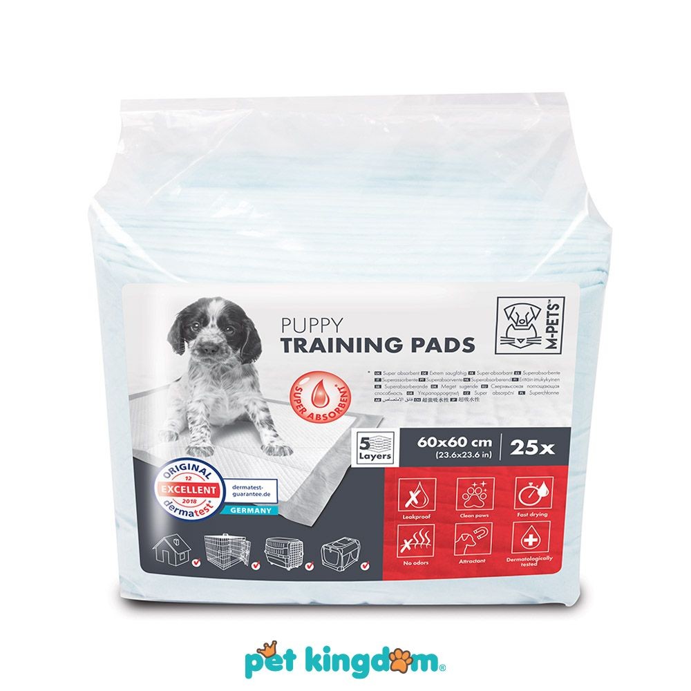 Pet Kingdom Mpets Set 25 Pcs Puppy Training Pads Economic 60X60 cm Pet Training Pads Potty Train Dis