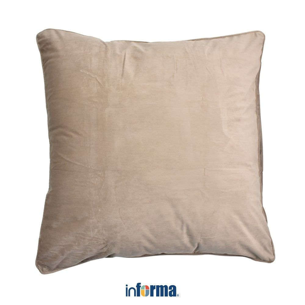 Informa Sarung Bantal Sofa 70X70 cm Velvet Portabella - Krem Cushion Cover Aesthetic Pelindung Banta