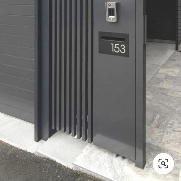 pagar minimalis modern galvanis