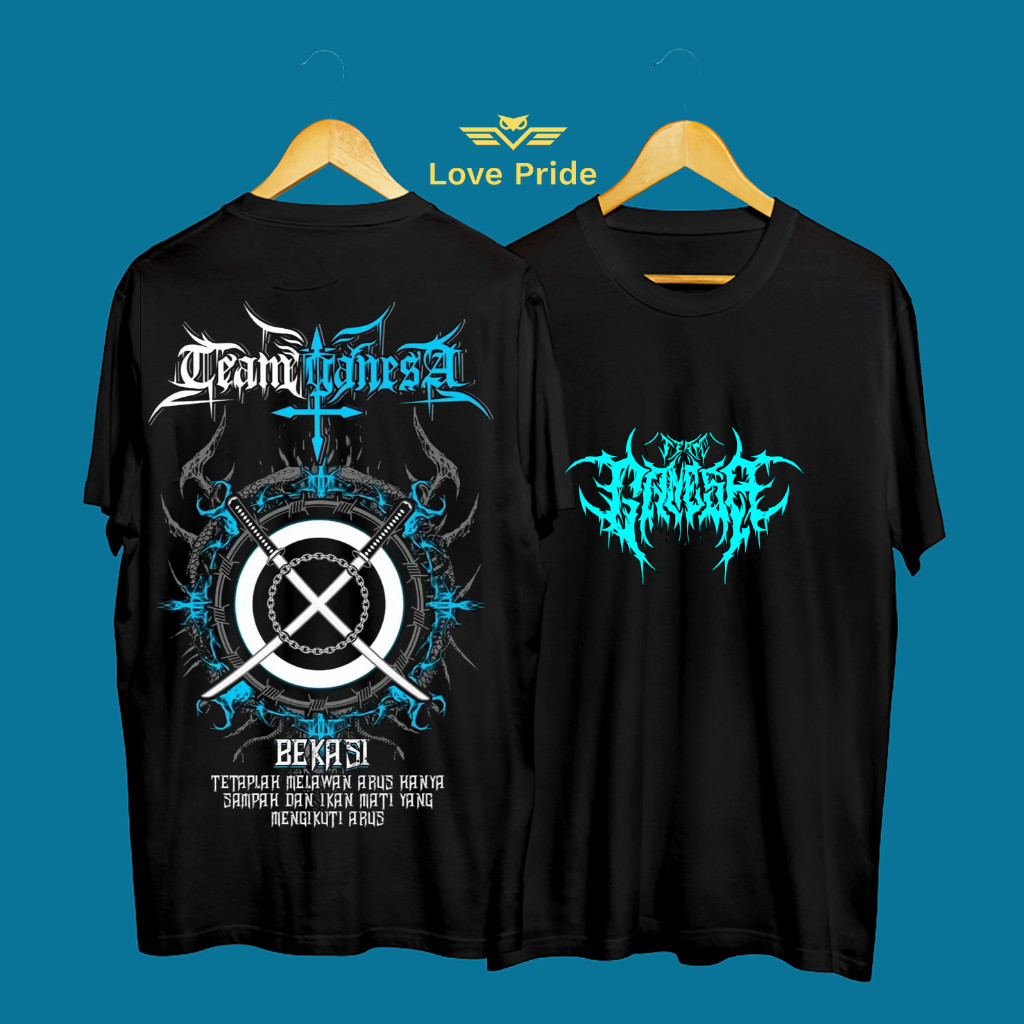 Kaos Tshirt Baju Distro Ikspi Ganesa Tetaplah Melawan Arus Team Ganesa Premium Terbaru