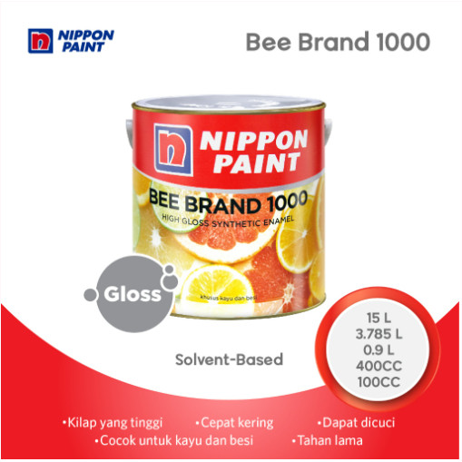 CAT KAYU CAT BESI 1KG NIPPON BEE BRAND PAGAR KANOPI SENG TALANG GALVALUM BISA REQUEST WARNA