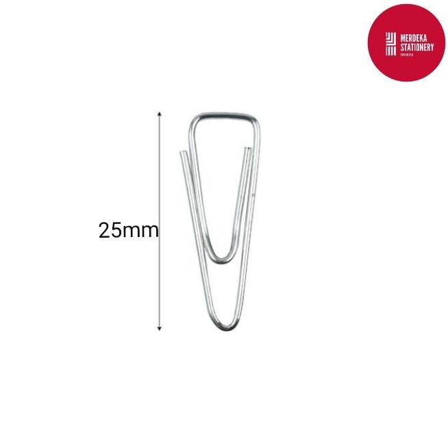 

Klip kertas Trigonal Clip/Paper Clip/Klip Penjepit Kertas Joyko No.3 25mm