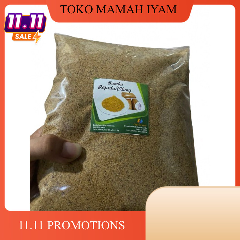 

BISA COD - BUMBU CILUNG PAPEDA 1 KG MURAH - SUPER GURIH DAN PEDAS - PANIR BAWANG - REMESAN BAWANG