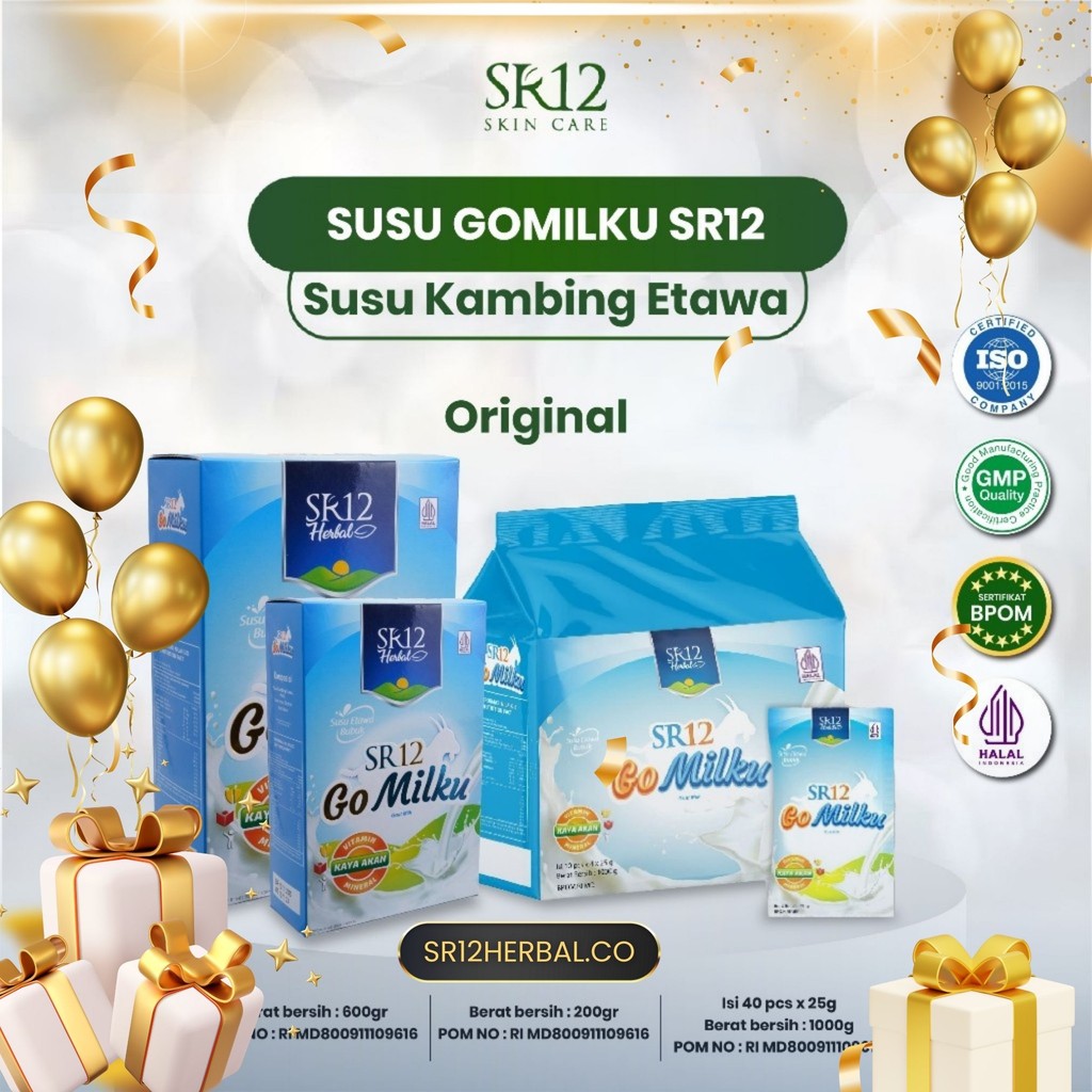 

Susu Etawa Gomilku SR12 Herbal - Go Milku Susu Bubuk Kambing Premium - Goat Milk Tidak Bau Prengus