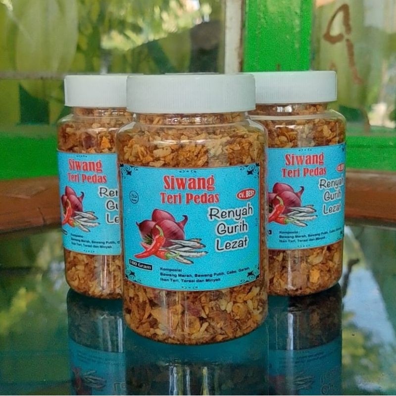 

Siwang teri pedas 100gr bawang goreng terasi