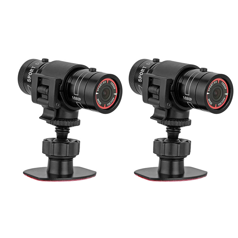F9 Mini Sports Camera 1080P Outdoor Riding Motorcycle Helmet Sports DV Camera Video Waterproof Bicyc